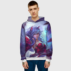 Толстовка-худи мужская Red Dress, цвет: 3D-белый — фото 2