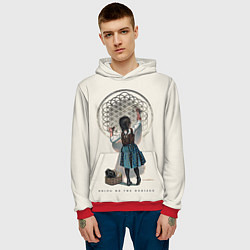 Толстовка-худи мужская Bring Me The Horizon, цвет: 3D-красный — фото 2