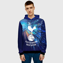 Толстовка-худи мужская Tottenham Hotspur - football club, цвет: 3D-черный — фото 2