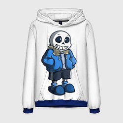 Толстовка-худи мужская Undertale, цвет: 3D-синий