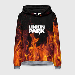 Толстовка-худи мужская Linkin Park: Hell Flame, цвет: 3D-меланж