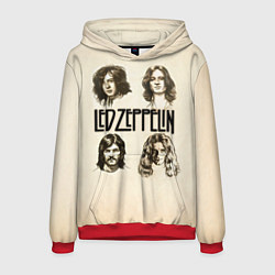 Толстовка-худи мужская Led Zeppelin Guys, цвет: 3D-красный