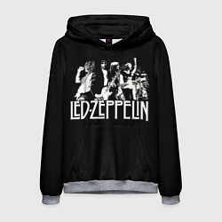 Толстовка-худи мужская Led Zeppelin: Mono, цвет: 3D-меланж