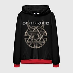 Толстовка-худи мужская Disturbed Logo, цвет: 3D-красный