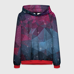 Толстовка-худи мужская PolyStar, цвет: 3D-красный