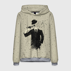 Толстовка-худи мужская Музыкальный самоубийца, цвет: 3D-меланж
