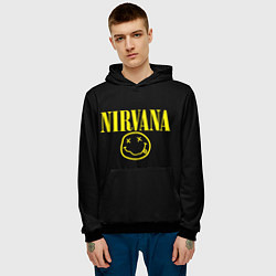Толстовка-худи мужская Nirvana Rock, цвет: 3D-черный — фото 2