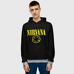 Толстовка-худи мужская Nirvana Rock, цвет: 3D-меланж — фото 2