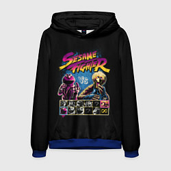 Толстовка-худи мужская Sesame Fighter, цвет: 3D-синий