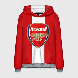 Толстовка-худи мужская Arsenal FC: Red line, цвет: 3D-меланж