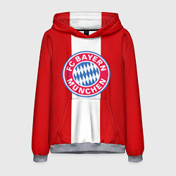 Толстовка-худи мужская Bayern FC: Red line, цвет: 3D-меланж