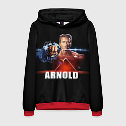 Толстовка-худи мужская Iron Arnold, цвет: 3D-красный