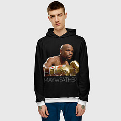 Толстовка-худи мужская Floyd Mayweather, цвет: 3D-белый — фото 2