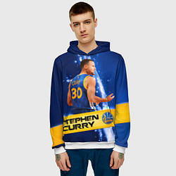 Толстовка-худи мужская Golden State Warriors 8, цвет: 3D-белый — фото 2