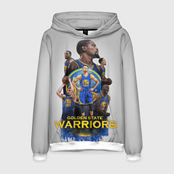 Толстовка-худи мужская Golden State Warriors 9, цвет: 3D-белый