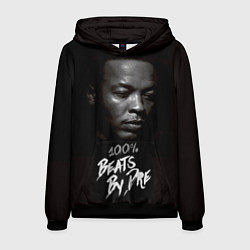 Толстовка-худи мужская Dr. Dre: 100% Beats, цвет: 3D-черный