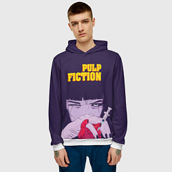 Толстовка-худи мужская Pulp Fiction: Dope Heart, цвет: 3D-белый — фото 2