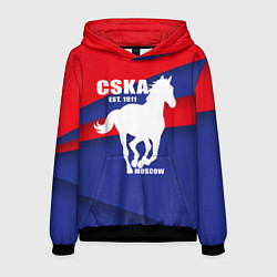 Толстовка-худи мужская CSKA est. 1911, цвет: 3D-черный