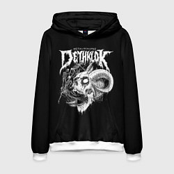 Толстовка-худи мужская Dethklok: Goat Skull, цвет: 3D-белый