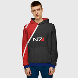 Толстовка-худи мужская N7 Space, цвет: 3D-синий — фото 2