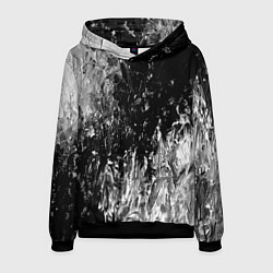 Толстовка-худи мужская GRAY&BLACK, цвет: 3D-черный
