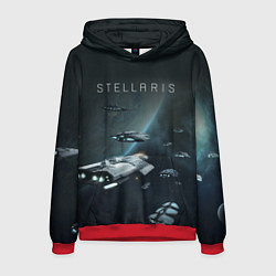 Толстовка-худи мужская Stellaris, цвет: 3D-красный