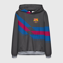 Толстовка-худи мужская Barcelona FC: Dark style, цвет: 3D-меланж