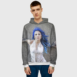Толстовка-худи мужская Arch Enemy: Alissa White-Gluz, цвет: 3D-белый — фото 2