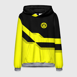 Толстовка-худи мужская BVB FC: Yellow style, цвет: 3D-меланж