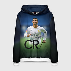 Толстовка-худи мужская CR7, цвет: 3D-белый