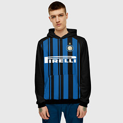 Толстовка-худи мужская Inter FC: Home 17/18, цвет: 3D-черный — фото 2