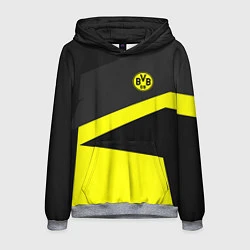 Толстовка-худи мужская FC Borussia: Sport Geometry, цвет: 3D-меланж