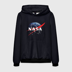 Толстовка-худи мужская NASA: Black Space, цвет: 3D-черный