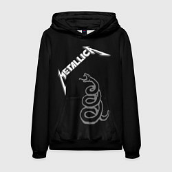 Толстовка-худи мужская Metallica - snake, цвет: 3D-черный