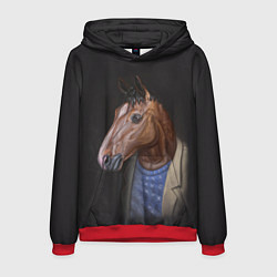 Толстовка-худи мужская BoJack, цвет: 3D-красный