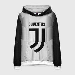 Толстовка-худи мужская FC Juventus: Silver Original, цвет: 3D-белый