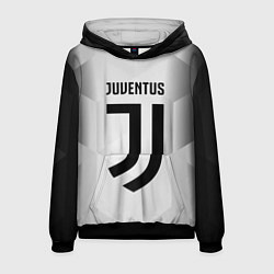 Толстовка-худи мужская FC Juventus: Silver Original, цвет: 3D-черный