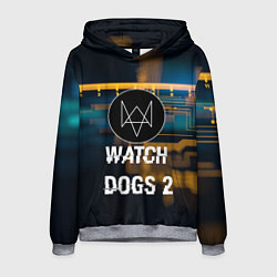 Толстовка-худи мужская Watch Dogs 2: Tech Scheme, цвет: 3D-меланж