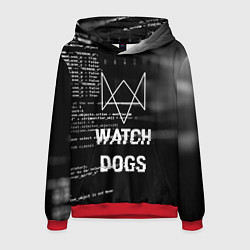 Толстовка-худи мужская Watch Dogs: Hacker, цвет: 3D-красный