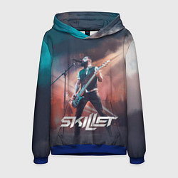 Толстовка-худи мужская Skillet: John Cooper, цвет: 3D-синий