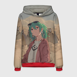 Толстовка-худи мужская Vocaloid, цвет: 3D-красный