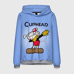 Толстовка-худи мужская Cuphead Dab, цвет: 3D-меланж