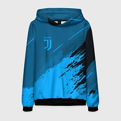 Толстовка-худи мужская FC Juventus: Blue Original, цвет: 3D-черный