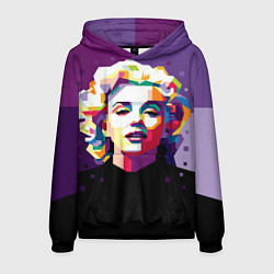 Толстовка-худи мужская Marilyn Monroe, цвет: 3D-черный