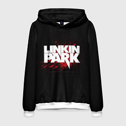 Толстовка-худи мужская Linkin Park: Drop of Blood, цвет: 3D-белый