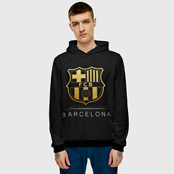 Толстовка-худи мужская Barcelona Gold Edition, цвет: 3D-черный — фото 2