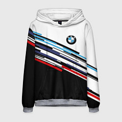 Толстовка-худи мужская BMW BRAND COLOR БМВ, цвет: 3D-меланж