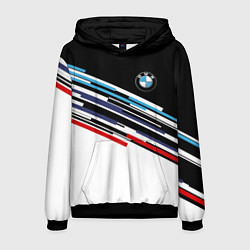 Толстовка-худи мужская BMW BRAND COLOR БМВ, цвет: 3D-черный