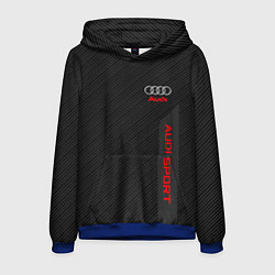 Толстовка-худи мужская Audi: Sport Line, цвет: 3D-синий