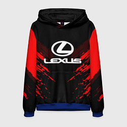 Толстовка-худи мужская Lexus: Red Anger, цвет: 3D-синий